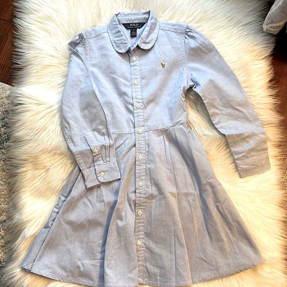 •POLO RALPH LAUREN OXFORD DRESS